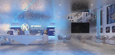 现代健身房前台3D模型下载